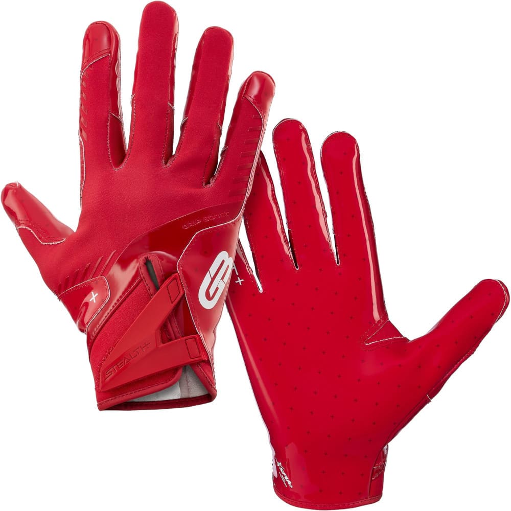 Playmaker Base: American Football Handschuhe Grip Boost Solid Stealth 6 Boost+ Red Produktbild